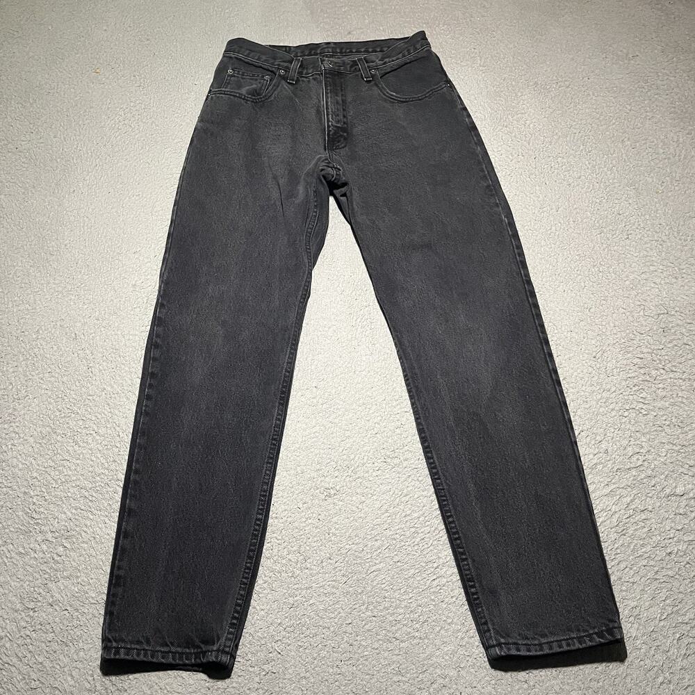 VINTAGE Nuovo Jeans Mens 31x30 Black Denim USA Made Grunge Skate 90s Cotton